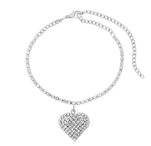 Diamond Heart Anklet